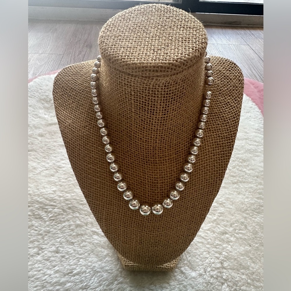Tiffany & Co. HardWare Ball Necklace in Sterling Silver ~ Authentic! - Picture 3 of 11